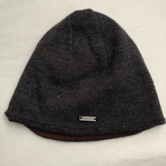 Michael Kors unisex reversible knit beanie hat - Picture 1 of 6